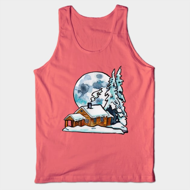 Cold Moon Tank Top by JenTheTracy
